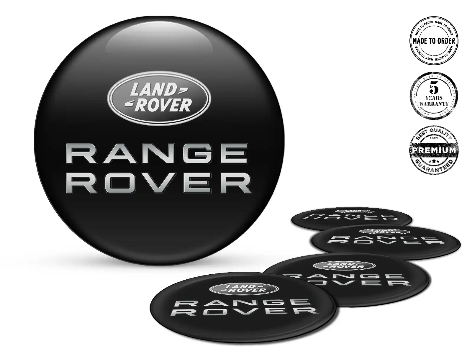 Land Rover Calcomanías de Aro para Autos Logos Bombados de Lujo